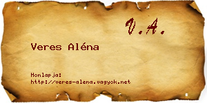 Veres Aléna névjegykártya